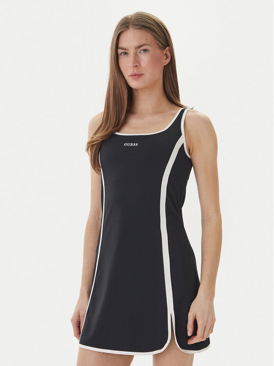 Guess Guess Igapäevane kleit V6GK06 K2997 Must Classic Fit