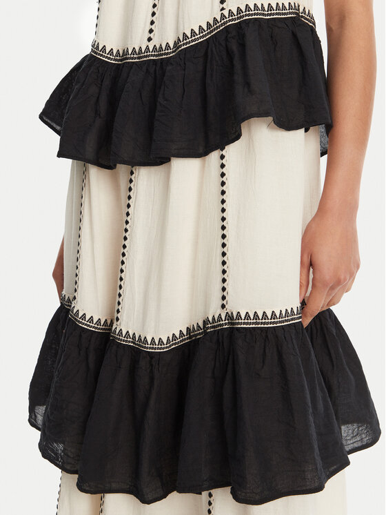 Devotion TWINS Devotion TWINS Poletna obleka Kleio 025.303G Écru Loose Fit