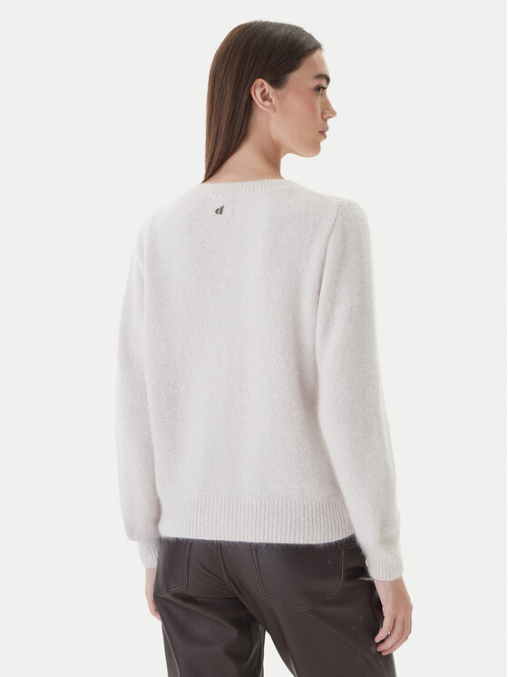 Dixie Dixie Sweter M277Y066A 1160 Biały Regular Fit