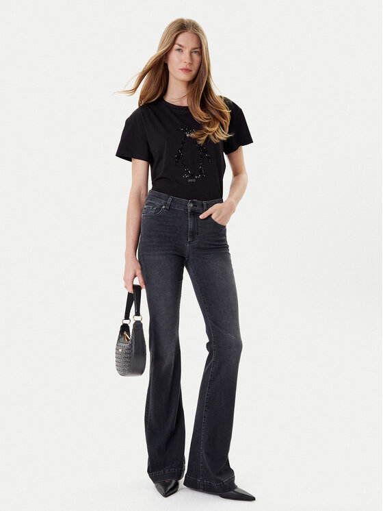 Liu Jo Liu Jo Jeans hlače UF5061 DS615 Črna Regular Fit