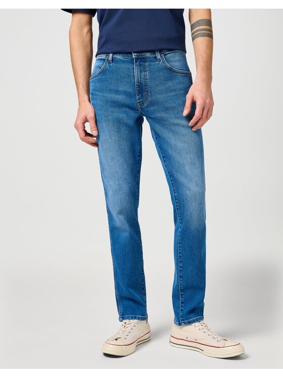 Wrangler Wrangler Jeansy Larston Niebieski Slim Fit
