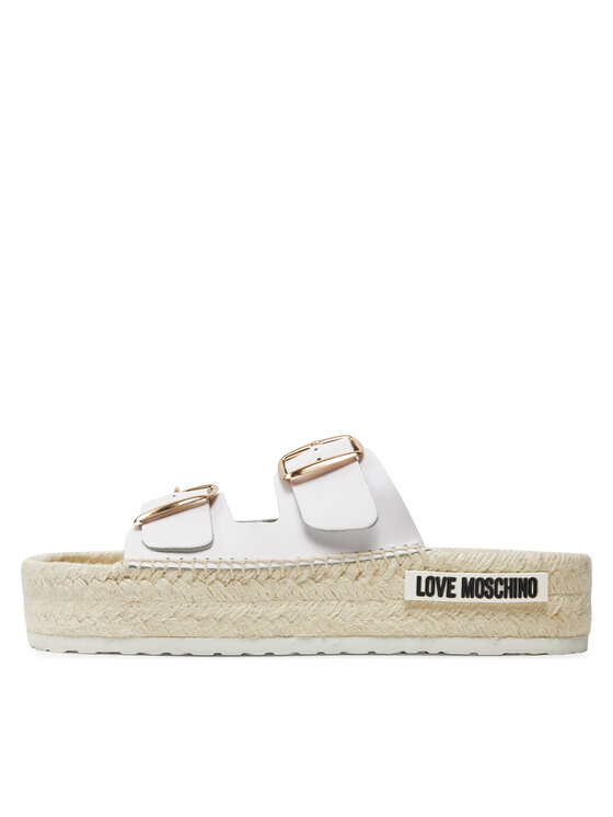 LOVE MOSCHINO Pantoletten JA28233G0IIA0100 Weiß | Modivo.de