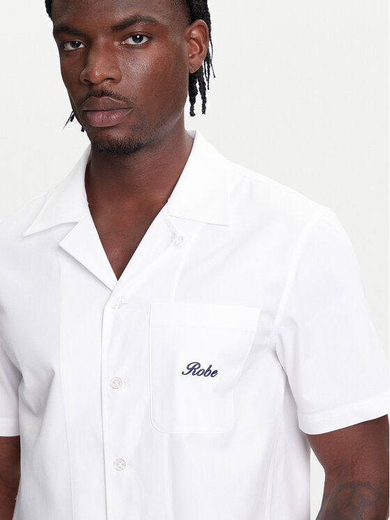 Robe di Kappa Robe di Kappa Cămașă Robe Giovani Aousja 631372W Alb Regular Fit