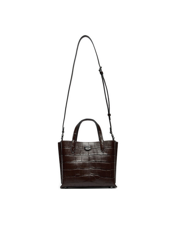 Coach Coach Borsetta Croc Wlw C8632 Marrone