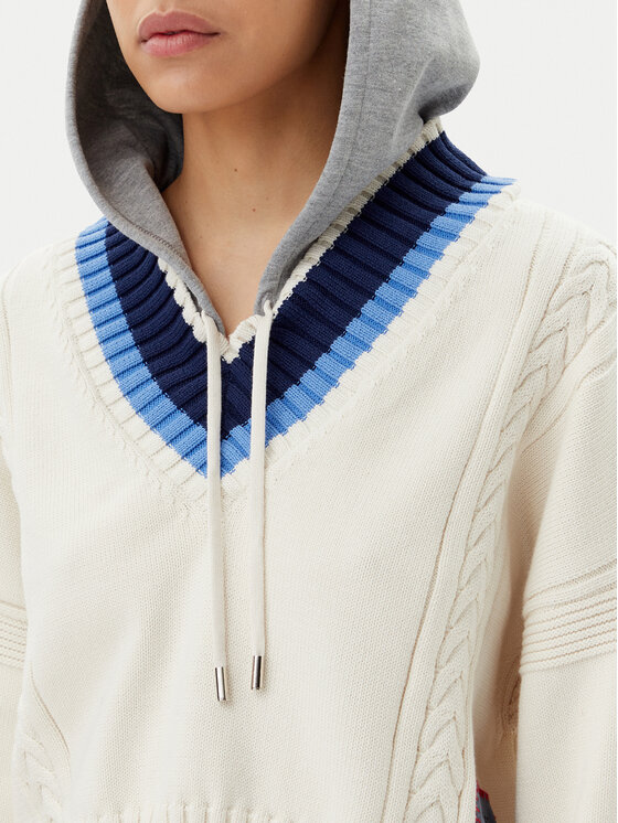PINKO PINKO Pulover Breithorn Maglia 104621 Écru Relaxed Fit