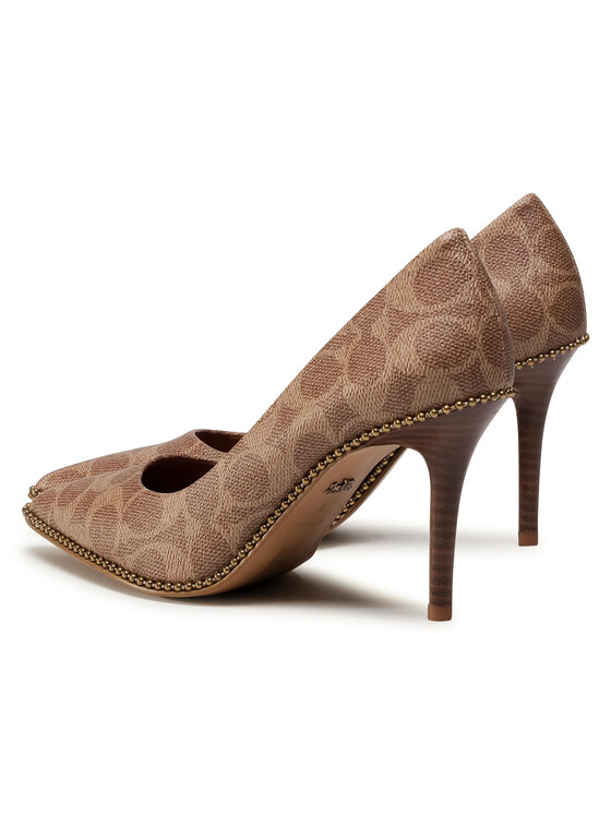 Coach Coach Scarpe stiletto Waverly Sig Pump G4374 Marrone