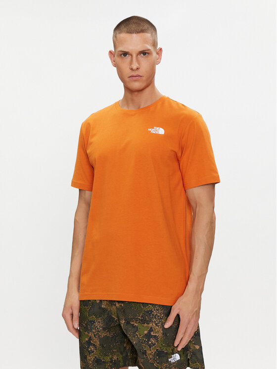 The North Face T-shirt Redbox NF0A87NV Narančasta Regular Fit