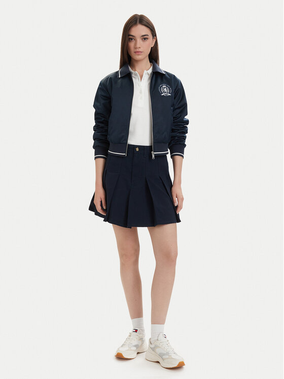 Tommy Jeans Tommy Jeans Πλισέ φούστα DW0DW23149 Σκούρο μπλε Regular Fit