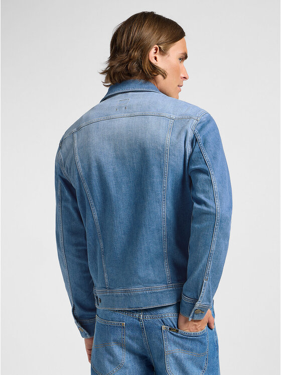 Lee Lee Kurtka jeansowa RIDER JACKET Niebieski Regular Fit