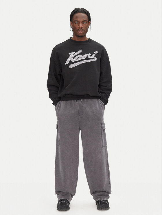 Karl Kani Karl Kani Felpa Varsity Palm PD00005661 Nero Regular Fit