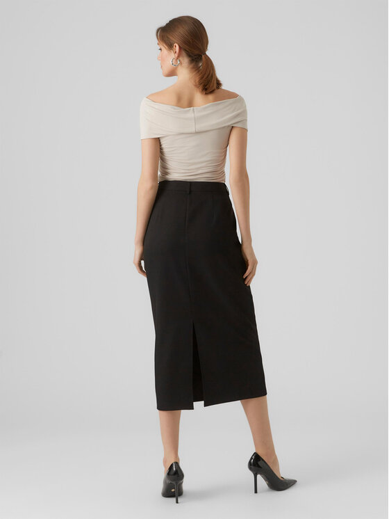 Vero Moda Vero Moda Majica 10296078 Écru Regular Fit