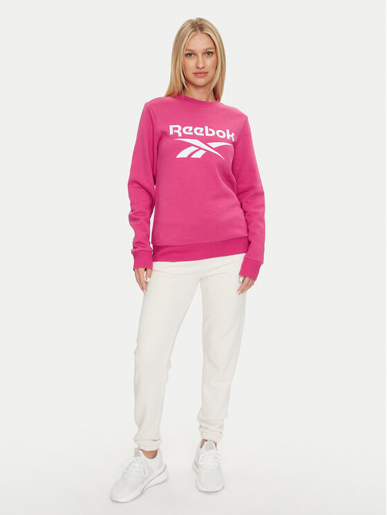 Reebok Reebok Bluză Identity Big Logo Fleece Crew 100075949 Roz Regular Fit