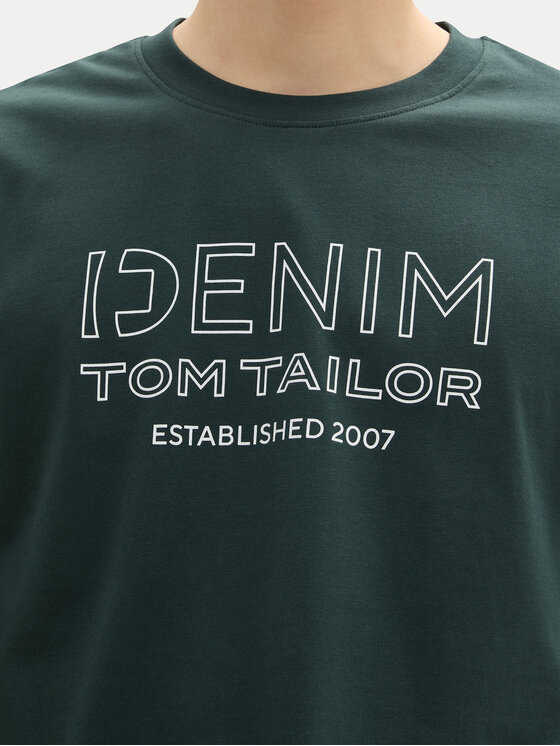 Tom Tailor Denim Tom Tailor Denim S dlhými rukávmi 1043484 Zelená Regular Fit