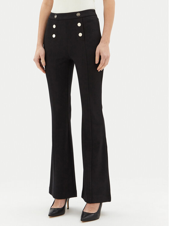 Motivi Motivi Szövet nadrág P040Q003468N Fekete Flare Fit