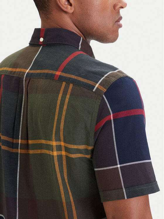 Barbour Barbour Košeľa Douglas MSH5077TN11 Tmavo zelená Regular Fit