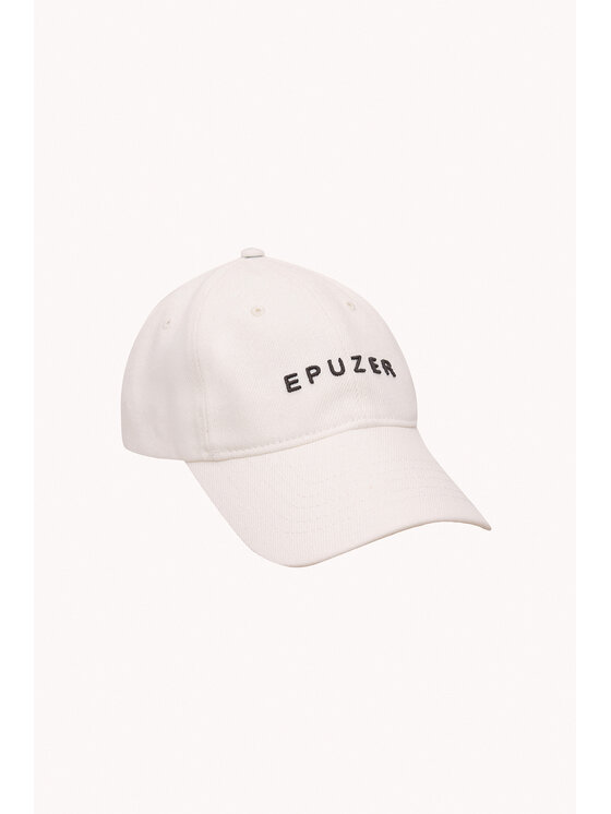 Epuzer Epuzer Czapka z daszkiem Baseball cap off white Biały