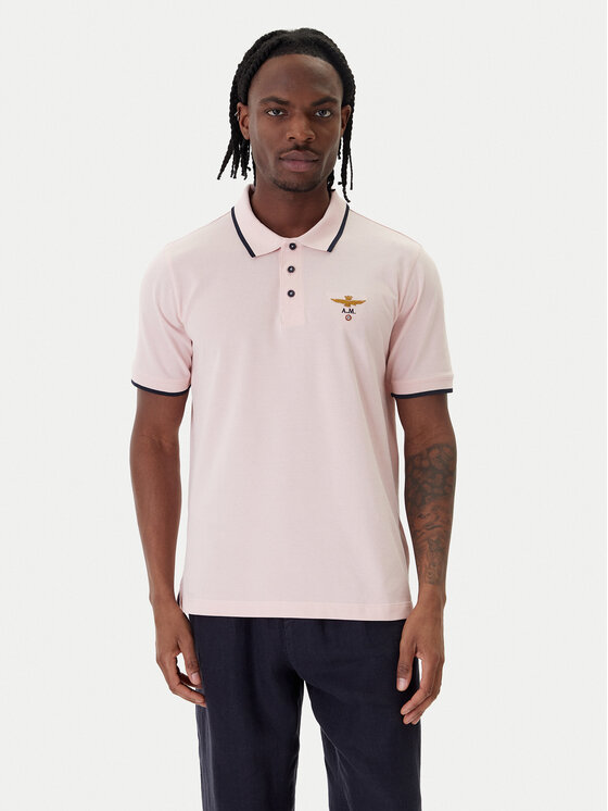 Aeronautica Militare Aeronautica Militare Polo särk 261PO1308UP00082 Roosa Regular Fit