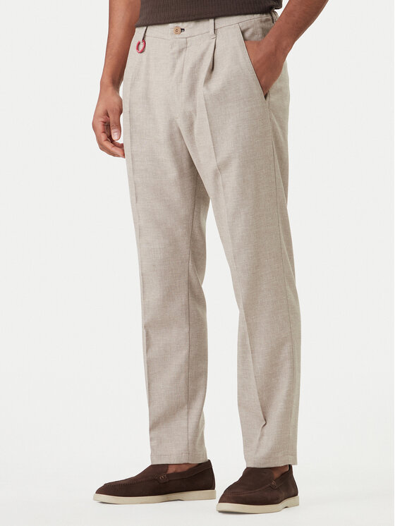 JOOP! Jeans JOOP! Jeans Текстилни панталони Lead2 30102837 Бежов Regular Fit