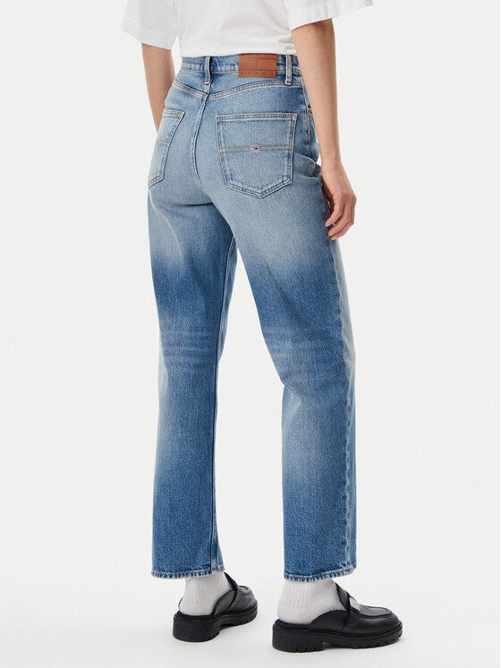 Tommy Jeans Tommy Jeans Traperice Layla DW0DW19772 Plava Straight Fit