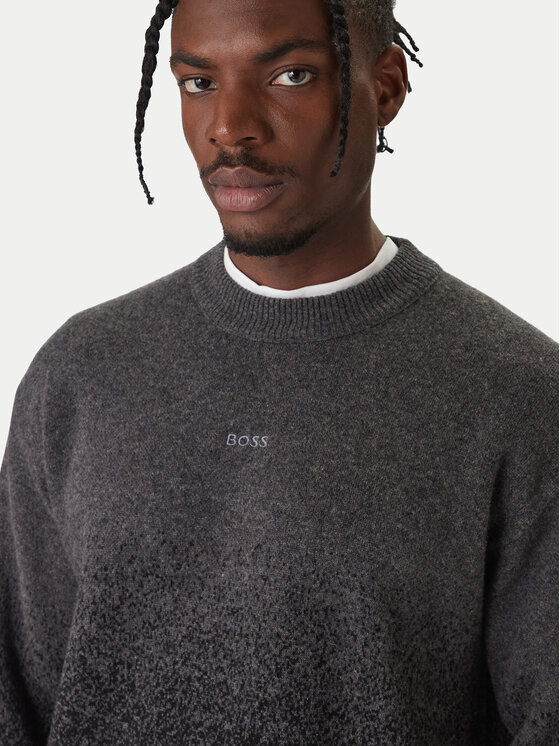 BOSS BOSS Pullover Kalbrush 50548701 Schwarz Regular Fit