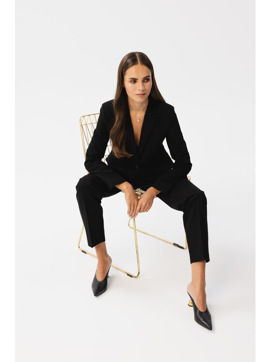 Stylove Stylove Kalhoty z materiálu S356 Černá Modern Fit