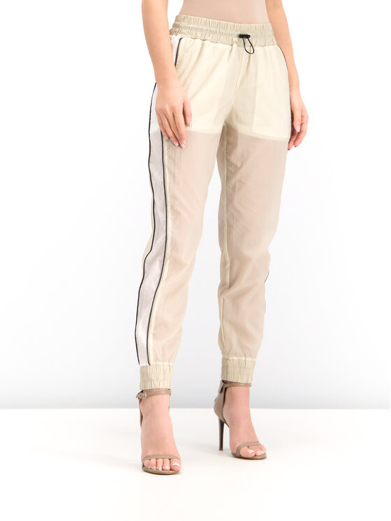 Patrizia Pepe Pantaloni da tuta 2P1145/A3MG-J2CB Beige Regular Fit •  Modivo.it