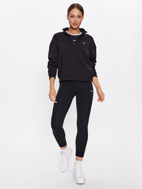 Vans Vans Mikina Leighton Mock Neck Fleece VN000A5V Čierna Regular Fit