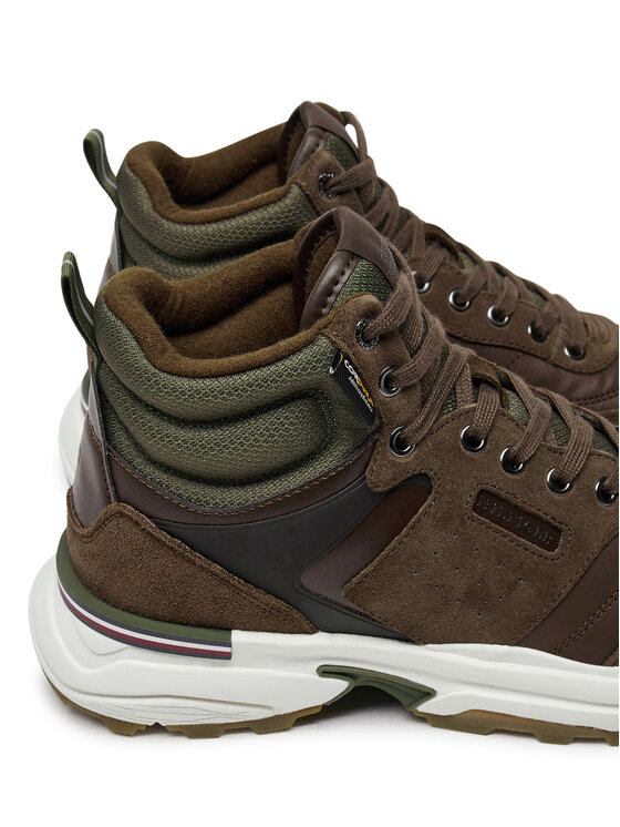 Tommy Hilfiger Tommy Hilfiger Schnürschuhe Trenerzy Confort Home FM0FM05222 Braun