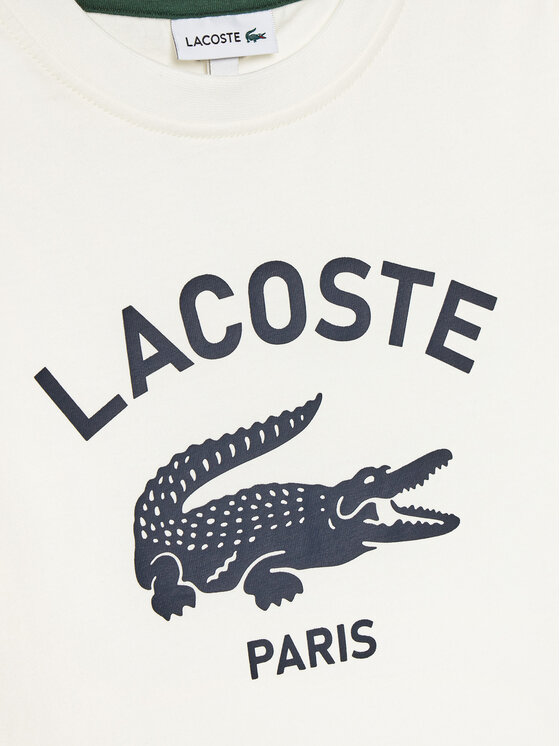 Lacoste Lacoste T-krekls TJ3003 Écru Regular Fit