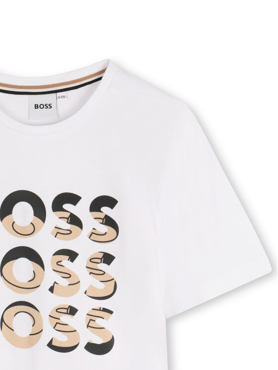 BOSS BOSS T-shirt J52038 S Bijela Regular Fit