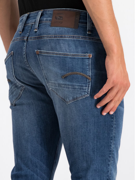 G-Star Raw G-Star Raw Jeansy Revend 51010-8968-6028 Granatowy Skinny Fit