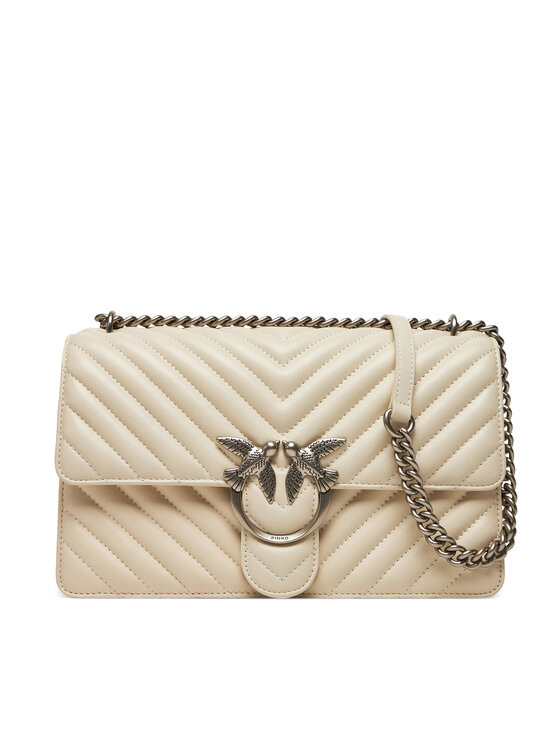 PINKO PINKO Τσάντα Love One Classic Dc PE 24 PLTT 100941 A0GK Εκρού