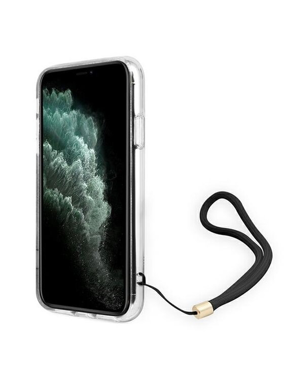 Guess Guess Etui na telefon iPhone 11 Brązowy