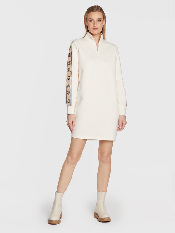 Vestito di maglia V3RK02 KA3P1 Écru Relaxed Fit