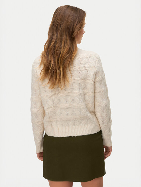 Vero Moda Vero Moda Bluză cu gât Virgo 10331875 Bej Regular Fit