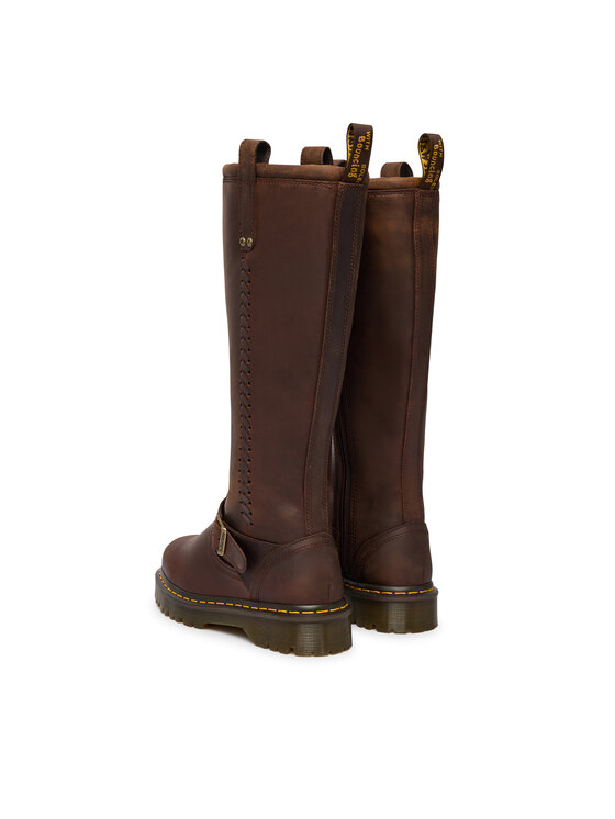Dr. Martens Dr. Martens Ботуши ANISTONE KNEE HIGH CRAZY HORSE DM41871200 Кафяв