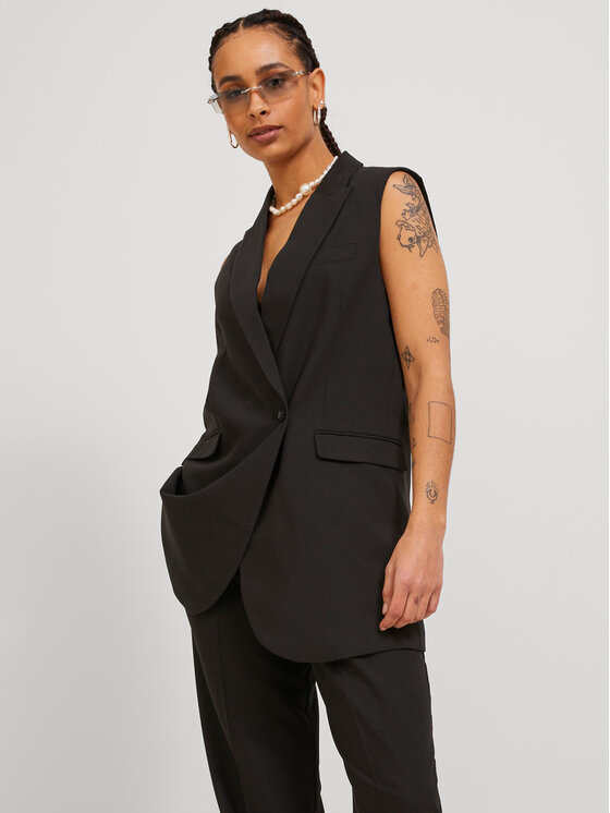 Gilet 12224847 Nero Regular Fit