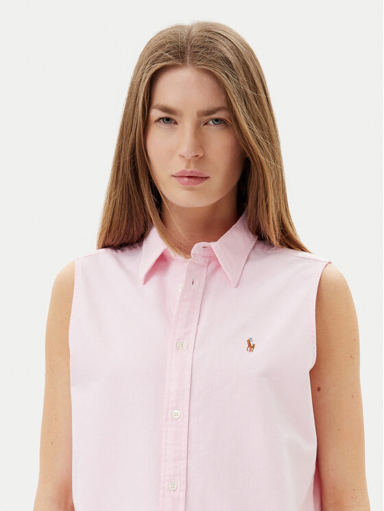 Polo Ralph Lauren Polo Ralph Lauren Marškiniai 211968896003 Rožinė Classic Fit