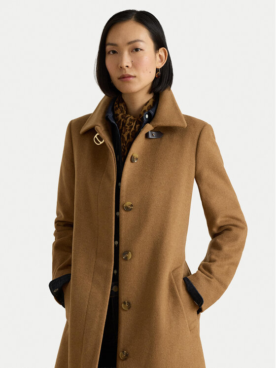 LAUREN RALPH LAUREN LAUREN RALPH LAUREN Вовняне пальто 297P23444001 Світло-коричневий Regular Fit