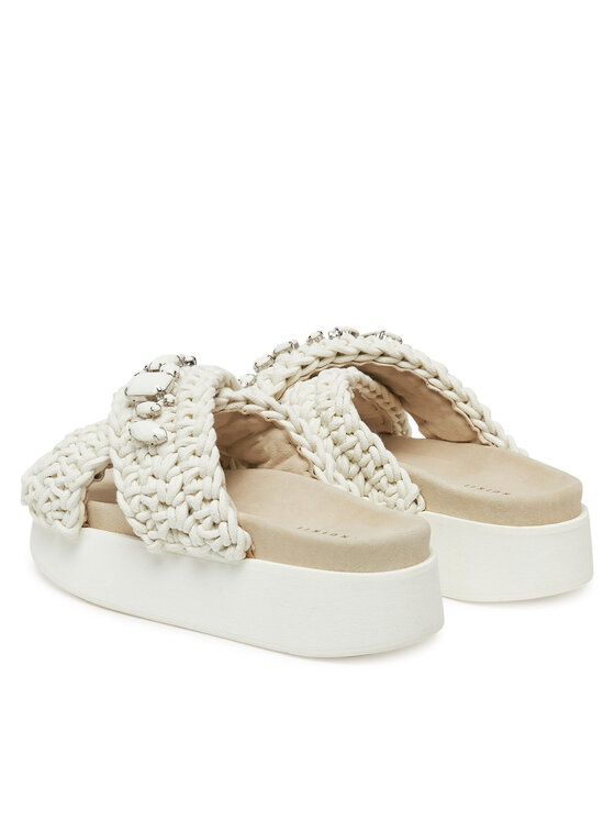 Inuikii Inuikii Natikače Woven Stones Platform 70103-106 1100 Écru