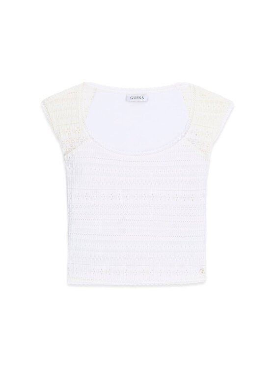 Guess Guess Top 182052 Biały Classic Fit