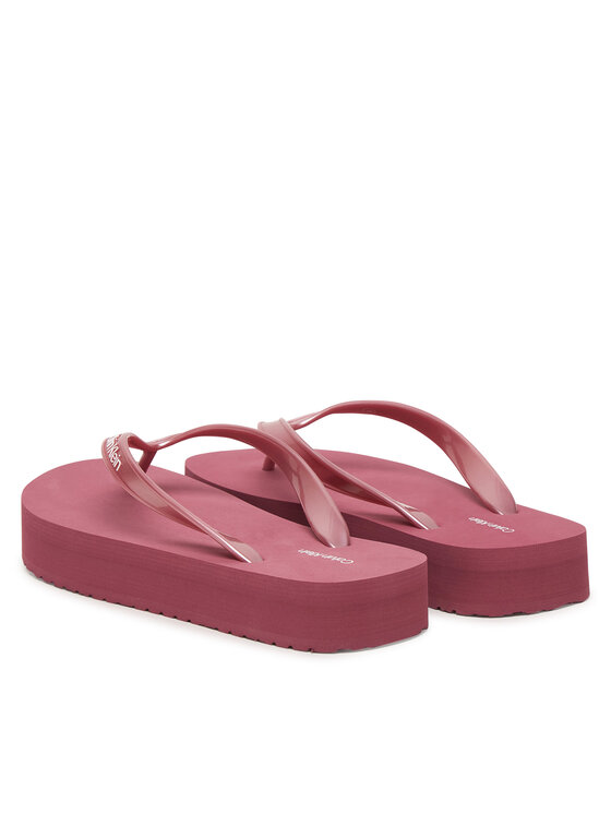 Calvin Klein Calvin Klein Σαγιονάρες Flatform Flip Flop Met Tpu HW0HW03120 Ροζ