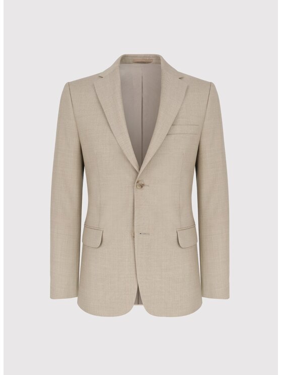 Pako Lorente Pako Lorente Marynarka P25SP-3G-038 Beżowy Super Slim Fit