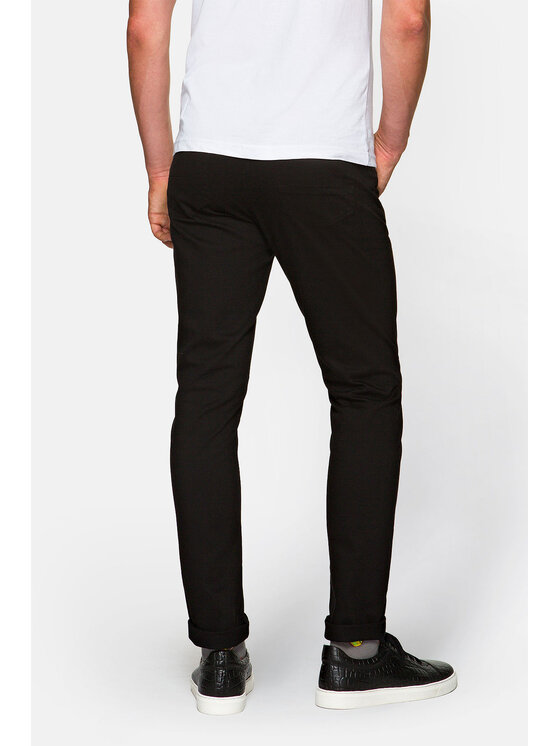 Lancerto Lancerto Spodnie materiałowe Nolan Czarny Regular Fit