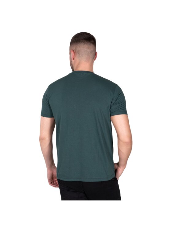 Alpha Industries Alpha Industries T-Shirt AI.188505-610 Zielony Basic Fit