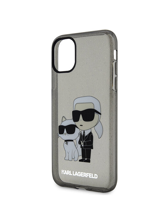 KARL LAGERFELD KARL LAGERFELD Etui na telefon Choupette Glitter Czarny