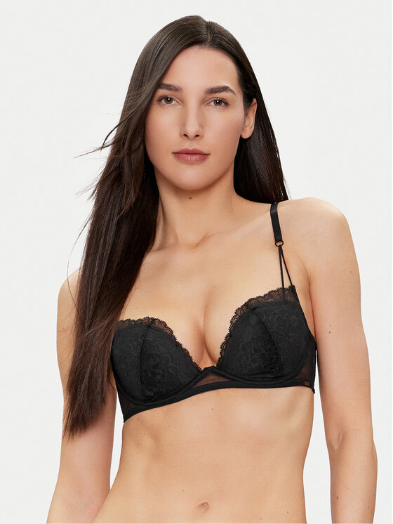 Calvin Klein Underwear Podprsenka s kosticami 000QF7751E Čierna