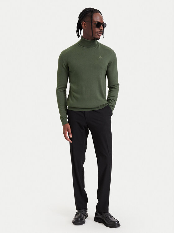 KARL LAGERFELD KARL LAGERFELD Golf 655058 564399 Zielony ciemny Regular Fit