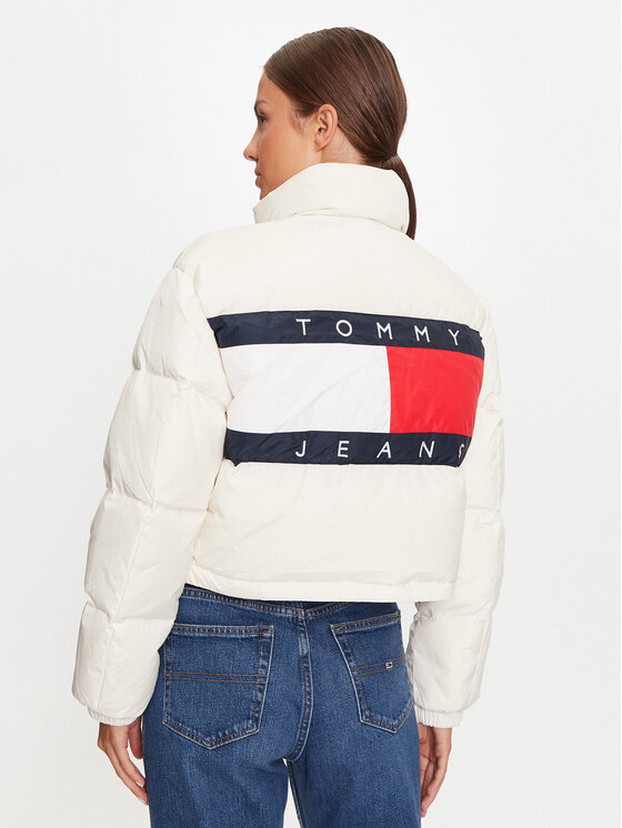 Tommy Jeans Tommy Jeans Пухено яке Alaska DW0DW18820 Екрю Regular Fit