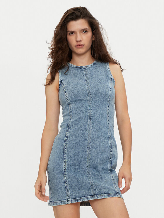 Gina Tricot Gina Tricot Jeans haljina 22819 Plava Regular Fit